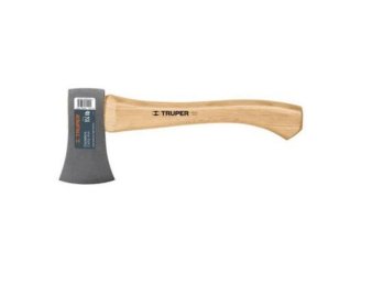 Hacha de mano 500 grs mango madera hickory largo 35 cm Truper, 14950