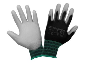 Guante nylon con poliuretano talle mediano, código 13291