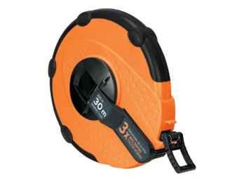 Cinta metrica de fibra de vidrio 30 mts, ancho 14 mm Truper 12639