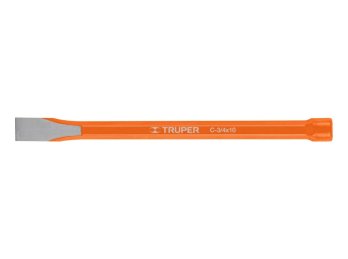 Cincel de mano cr-v largo 25 cm area de corte 1,9 cm Truper, 12145