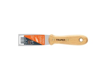 Espatula flexible mango madera 2,5 cm Truper, 14447