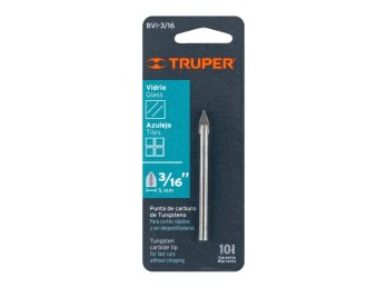Mecha para vidrio y azulejo diam. 3/16 Truper, 11701