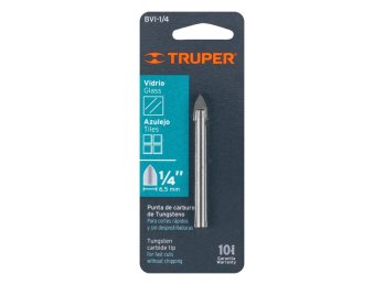 Mecha para vidrio y azulejo diam. 1/4 Truper, 11702