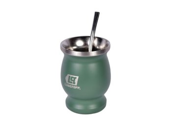 Mate Verde 300 ml con Bombilla Lusqtoff, MATLV-8B 